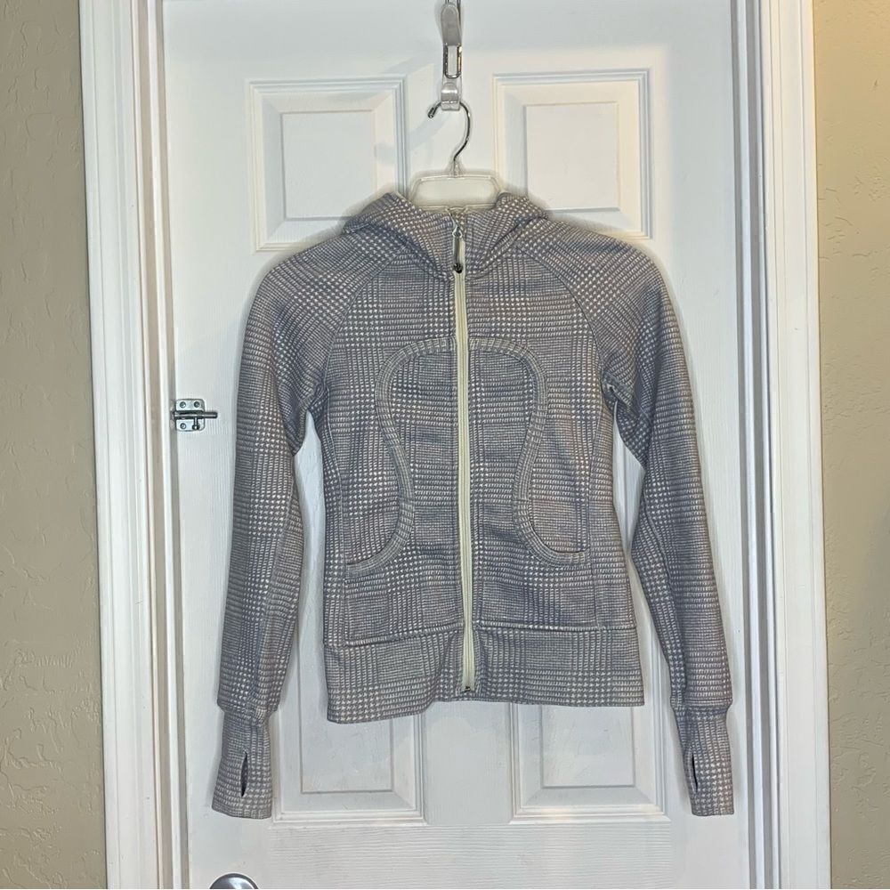 Lululemon Scuba hoodie sweatshirt Heathered Gray Size 4